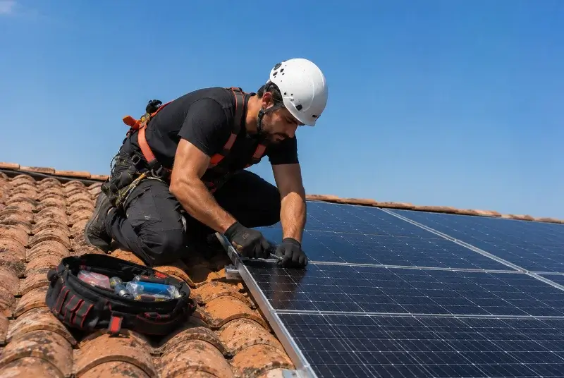 Maintenance et monitoring de panneaux solaires au Thoronet