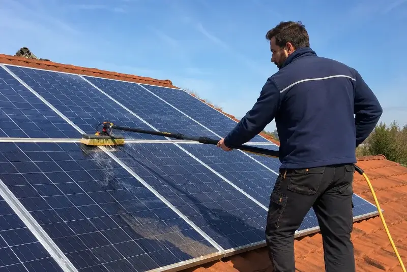 Nettoyage et entretien de panneaux solaires au Thoronet