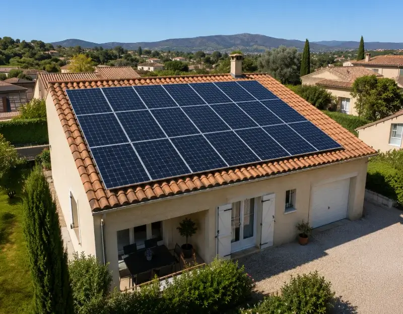 Prime à l'autoconsommation panneaux solaires Le Thoronet — aide financière de l'État